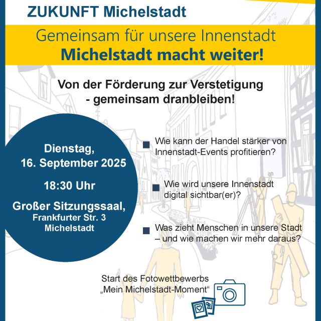 Einladung 7. Innenstadt-Forum Michelstadt