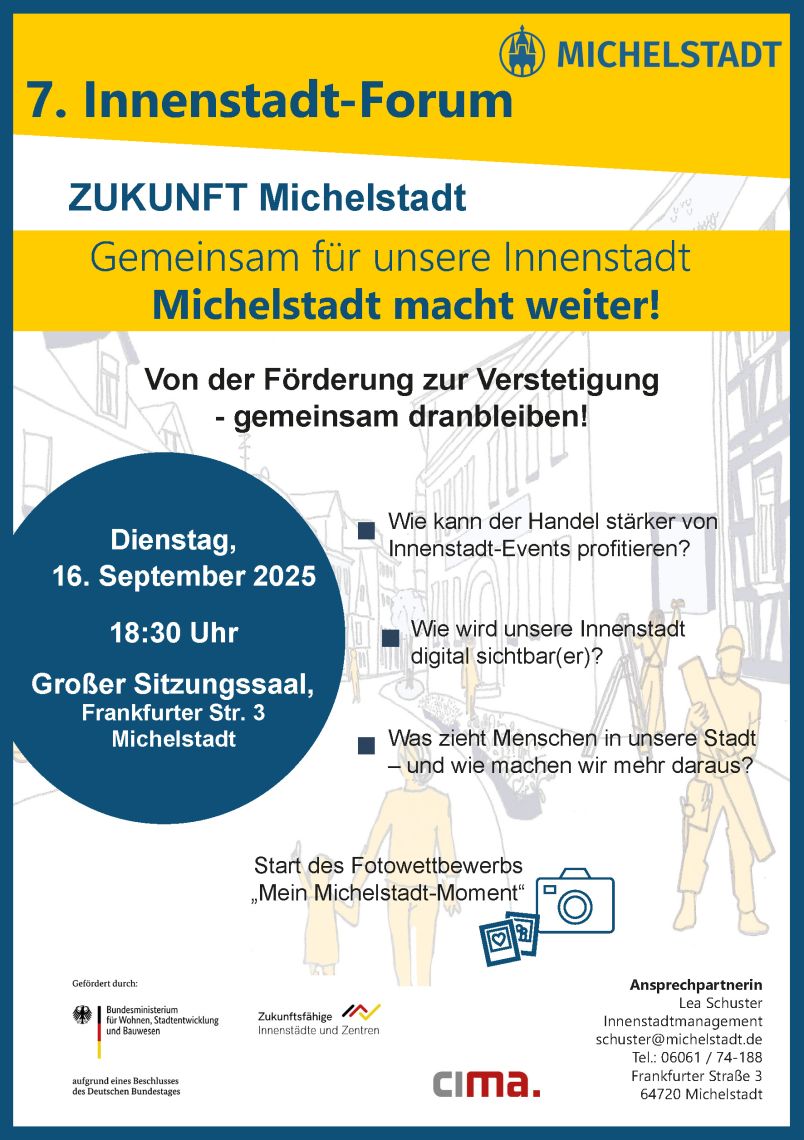 Einladung 7. Innenstadt-Forum Michelstadt